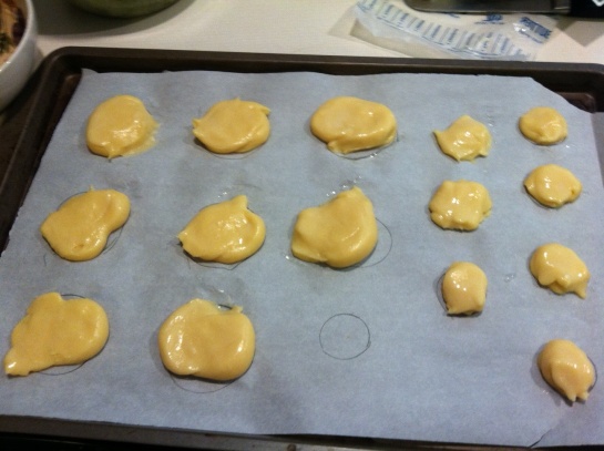 ...filled them with misshapen dough